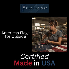 Fine Line Flag high-wind-ready design supports outdoor display in gusty conditions