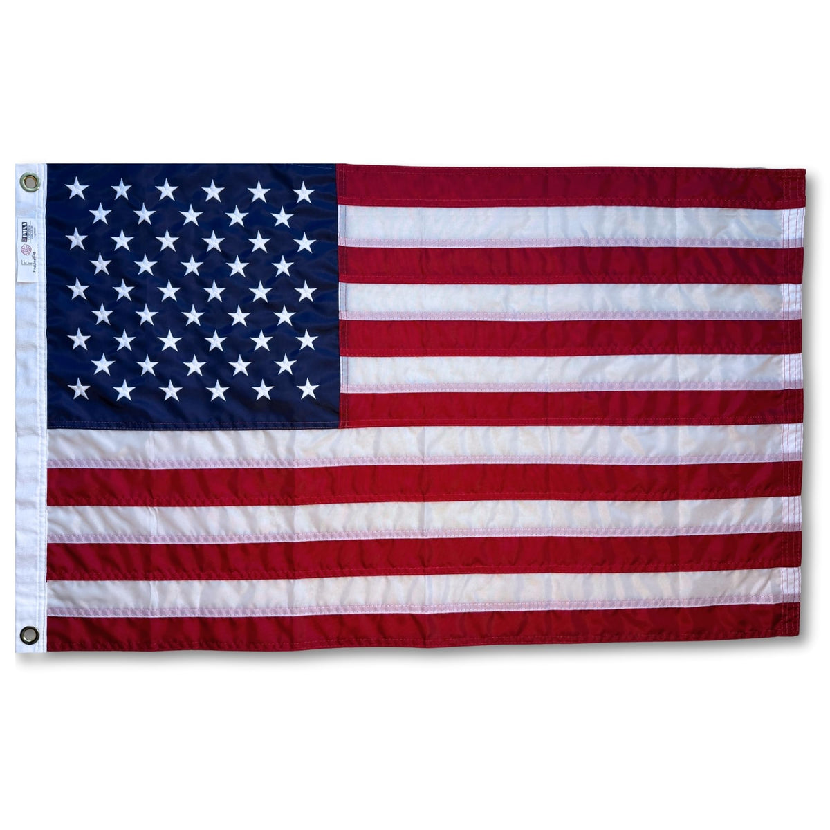 Fine Line Flag outdoor nylon UV-resistant fluttering on a porch for durable display