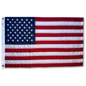 Fine Line Flag outdoor nylon UV-resistant fluttering on a porch for durable display