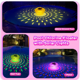 FineBud blue light glow enhances hot tub ambiance and decoration