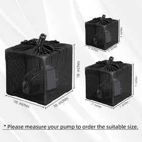 Fineday outdoor pump cover mesh blocks debris while preserving water flow