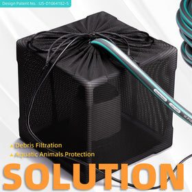 High-flow Fineday filter cube supports steady water movement in outdoor ponds.