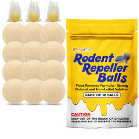 FineFix moth balls 12-pack ready for outdoor use to deter rodents.