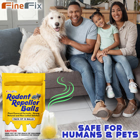 FineFix moth balls packaging showing easy-to-use design.