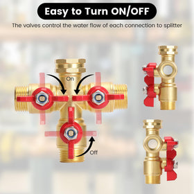 FINEST+ durable brass construction resists rust during outdoor use.