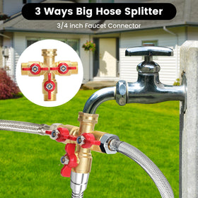 FINEST+ easy-grip handles provide smooth adjustments while watering.
