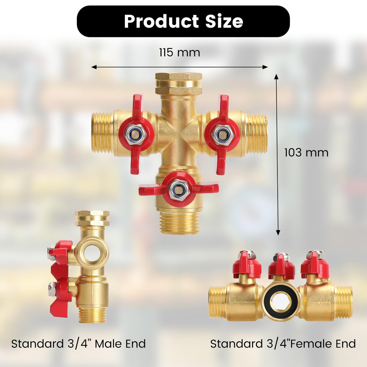 FINEST+ independent valves for three outlets improve watering versatility.
