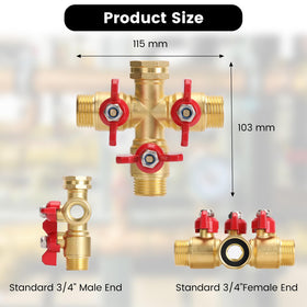 FINEST+ independent valves for three outlets improve watering versatility.