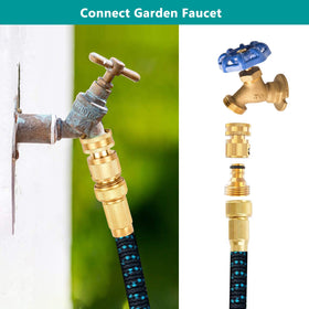 FINEST+ 200-psi capable quick connector supports continuous water flow.