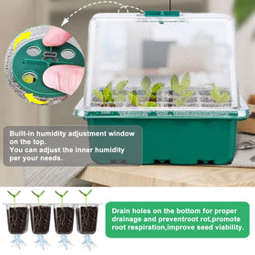 Finest+ seed tray with adjustable vents to balance humidity.