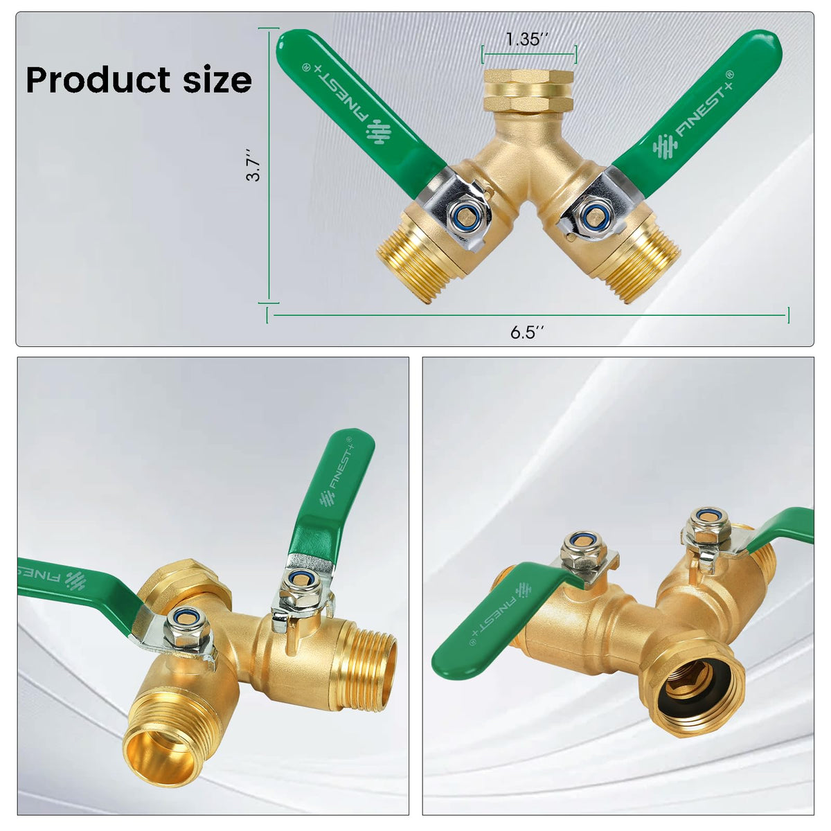 FINEST+ full-flow design minimizes flow loss for steady water delivery.