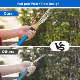 FINEST+ heavy-duty brass construction resists corrosion in outdoor use.