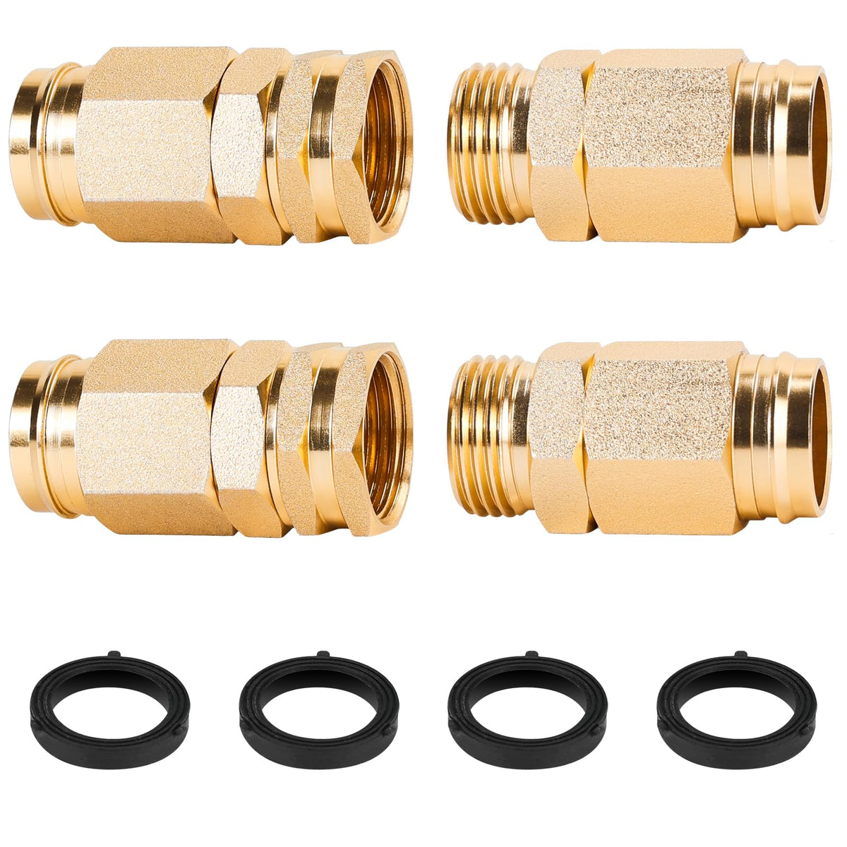 FINEST+ INEST+ two sets five-eighth-inch connectors for durable hose repairs