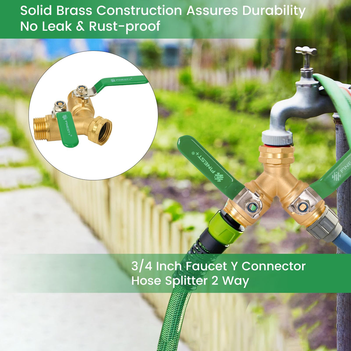 FINEST+ versatile compatibility for sprinklers, lances, and nozzles.