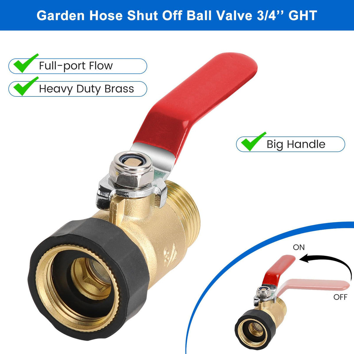 FINEST+ smooth quarter-turn operation for quick flow control.
