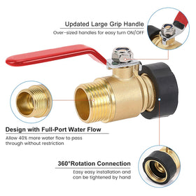 FINEST+ standard 3/4 inch GHT connection fits most hoses and spigots.