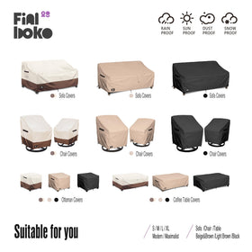 Finiboko 3Seater Sofa Cover buckle-secure fastenings on windy days