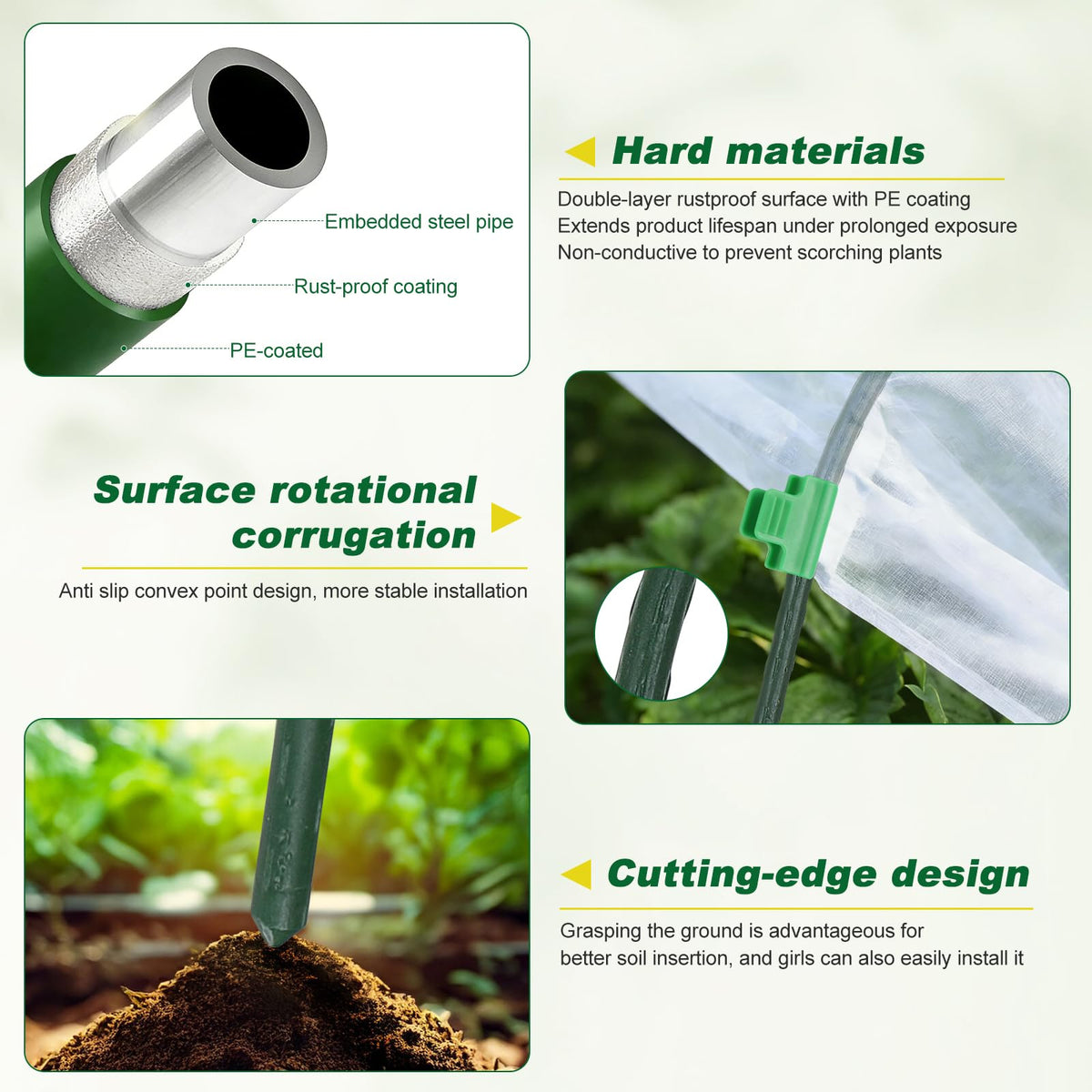Fippy fruit and vegetable barrier nets shield harvests from birds and pests.
