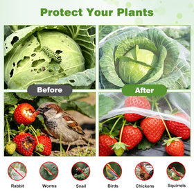 Fippy netting with edge-secure design keeps covers in place through seasons.