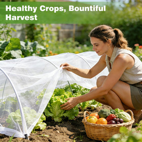 Fippy multi-use mesh covers gazebos, patios, and screening against insects.