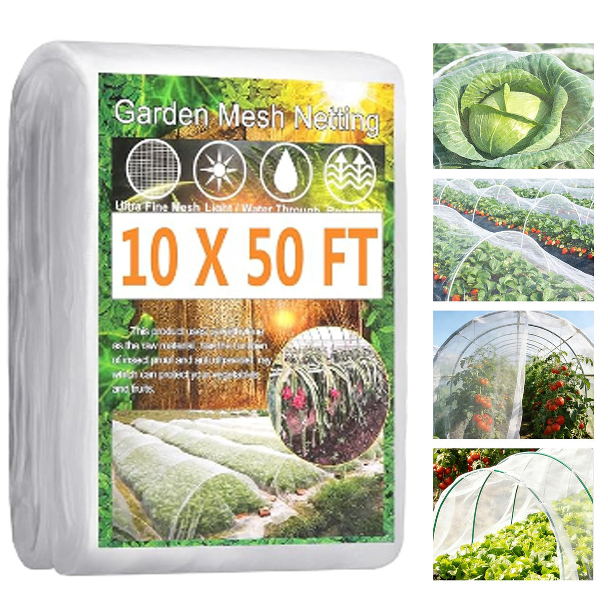 Fippy garden netting over blueberry bushes provides pest protection with ultra-fine mesh.