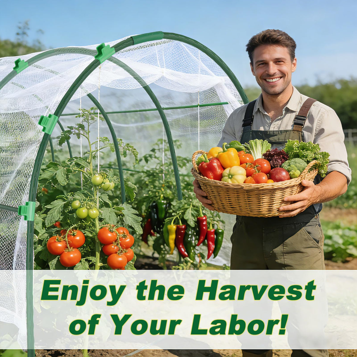 Fippy garden netting allows sunlight, water, and air to reach plants.