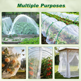 Fippy multi-purpose netting acts as an insect, bird, and animal barrier.