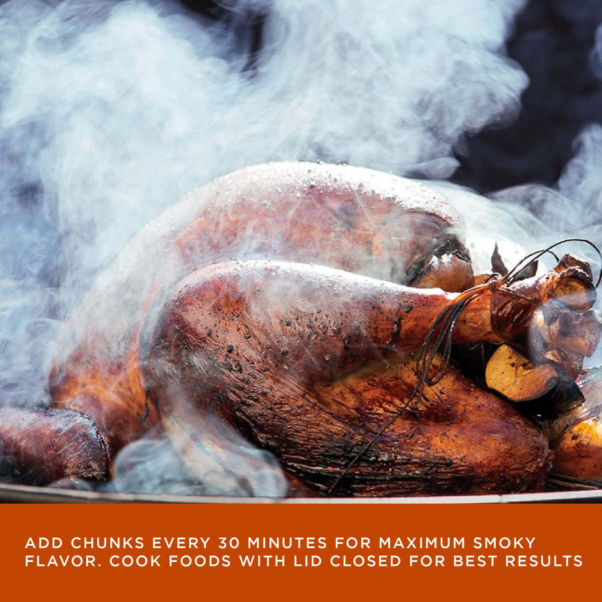 Fire & Flavor Hickory chunks close-up showing rich texture ready to spark aroma