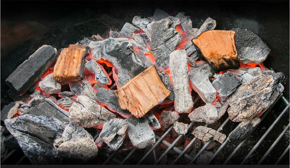 Fire & Flavor Large Apple Wood Chunks for long, even smoking.