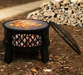 Fire Beauty supports multiple fuels including logs, charcoal, and eco-bricks for flexible use.