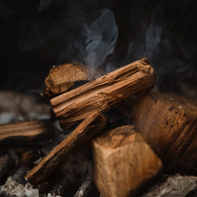 Fire & Flavor Cherry Wood Chunks display rich color and aromatic smoke