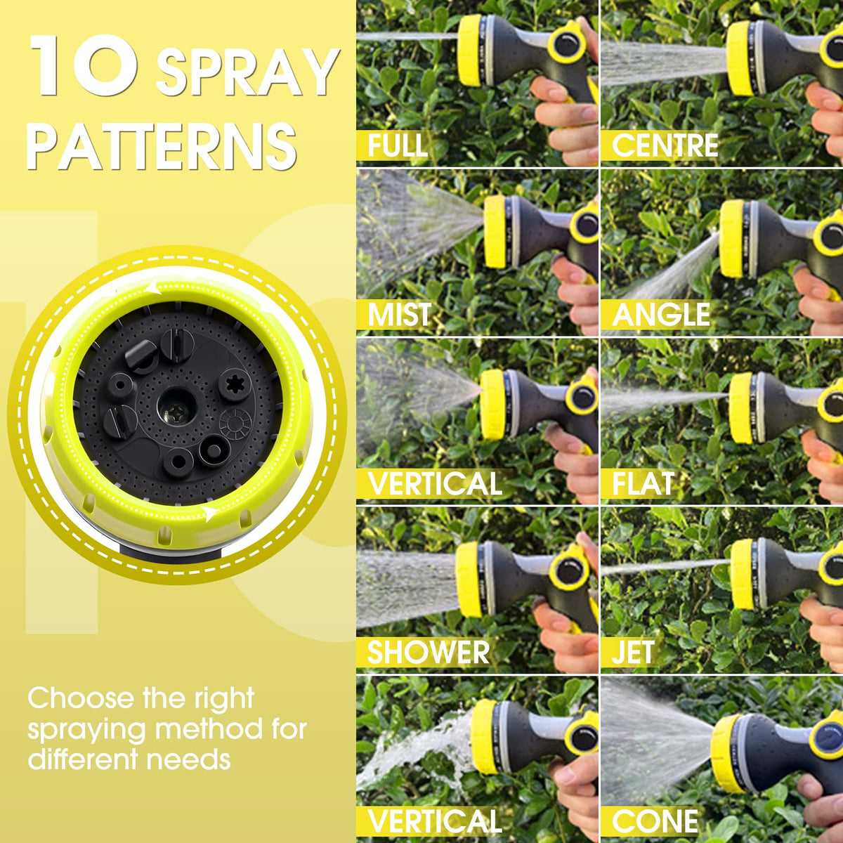 Fire Frog hose nozzle offers ten patterns for versatile spraying
