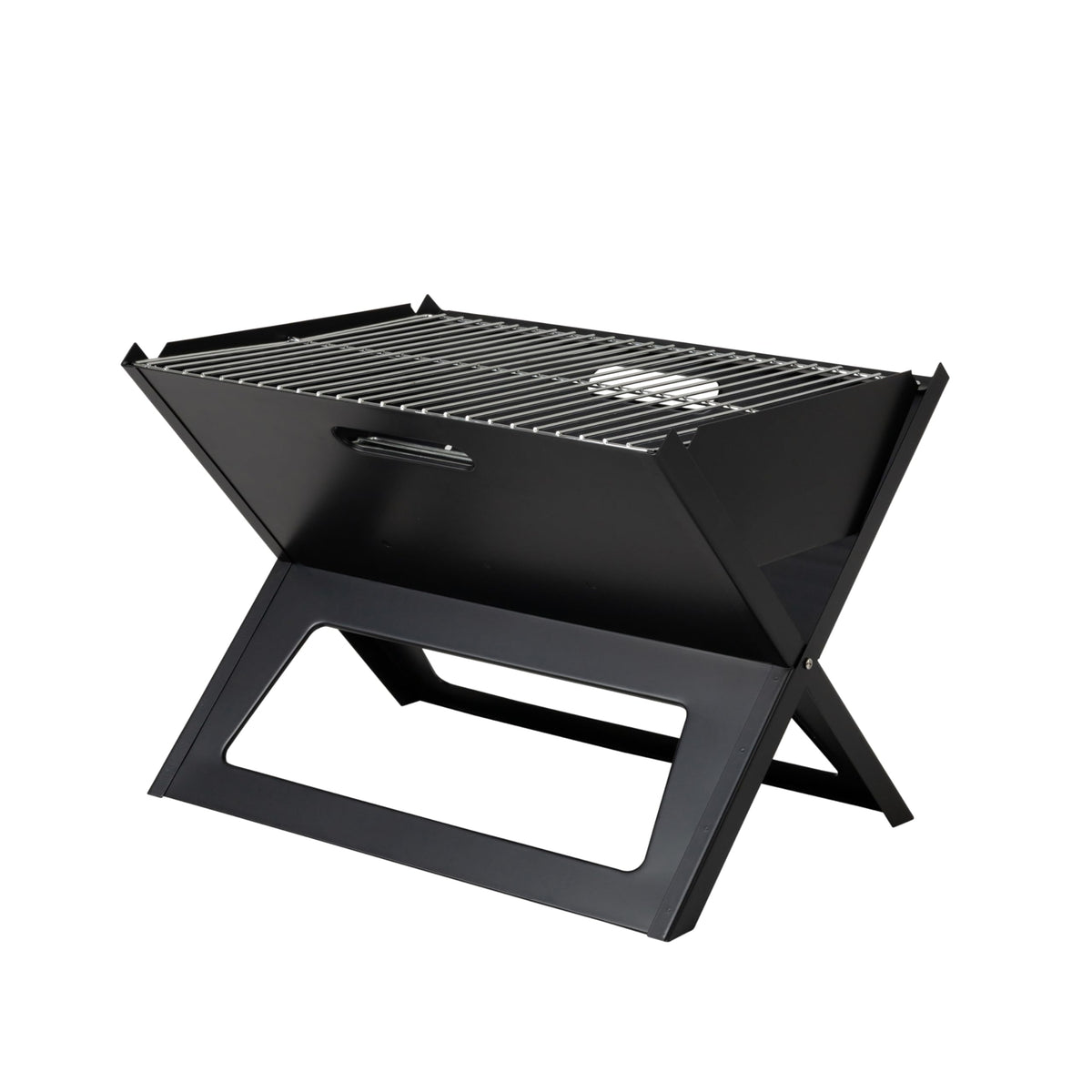 Fire Sense Notebook Grill fold-open design for quick setup during outdoor adventures