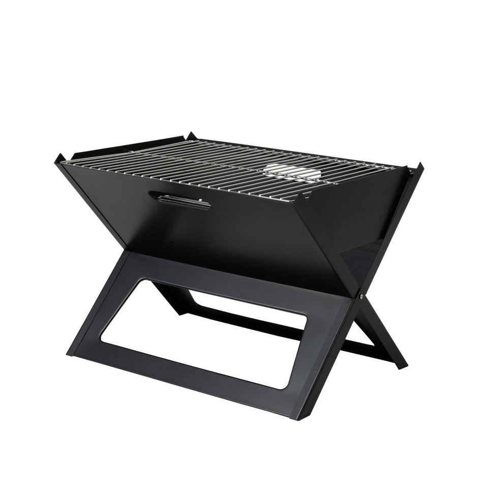 Fire Sense Notebook Grill fold-open design for quick setup during outdoor adventures