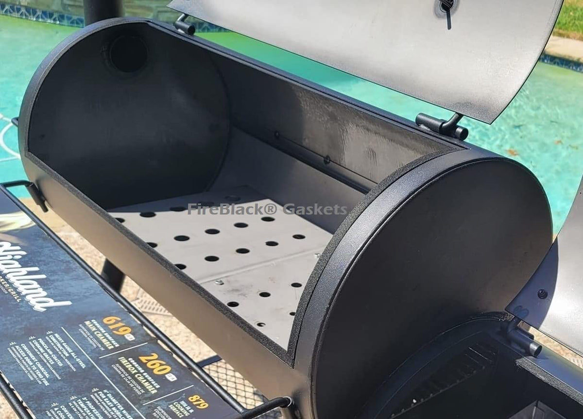 FireBlack 15ft gasket roll ready for large smoker lids.