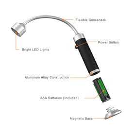 Fireor weather-resistant aluminum grill light withstands rain and heat.
