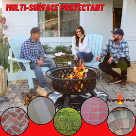 FireProof Pros middle-layer diffusion-cotton reveals 5mm fiberglass core.