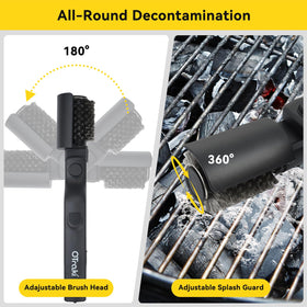 FIRINER 180° rotating head keeps hands safe while reaching corners.