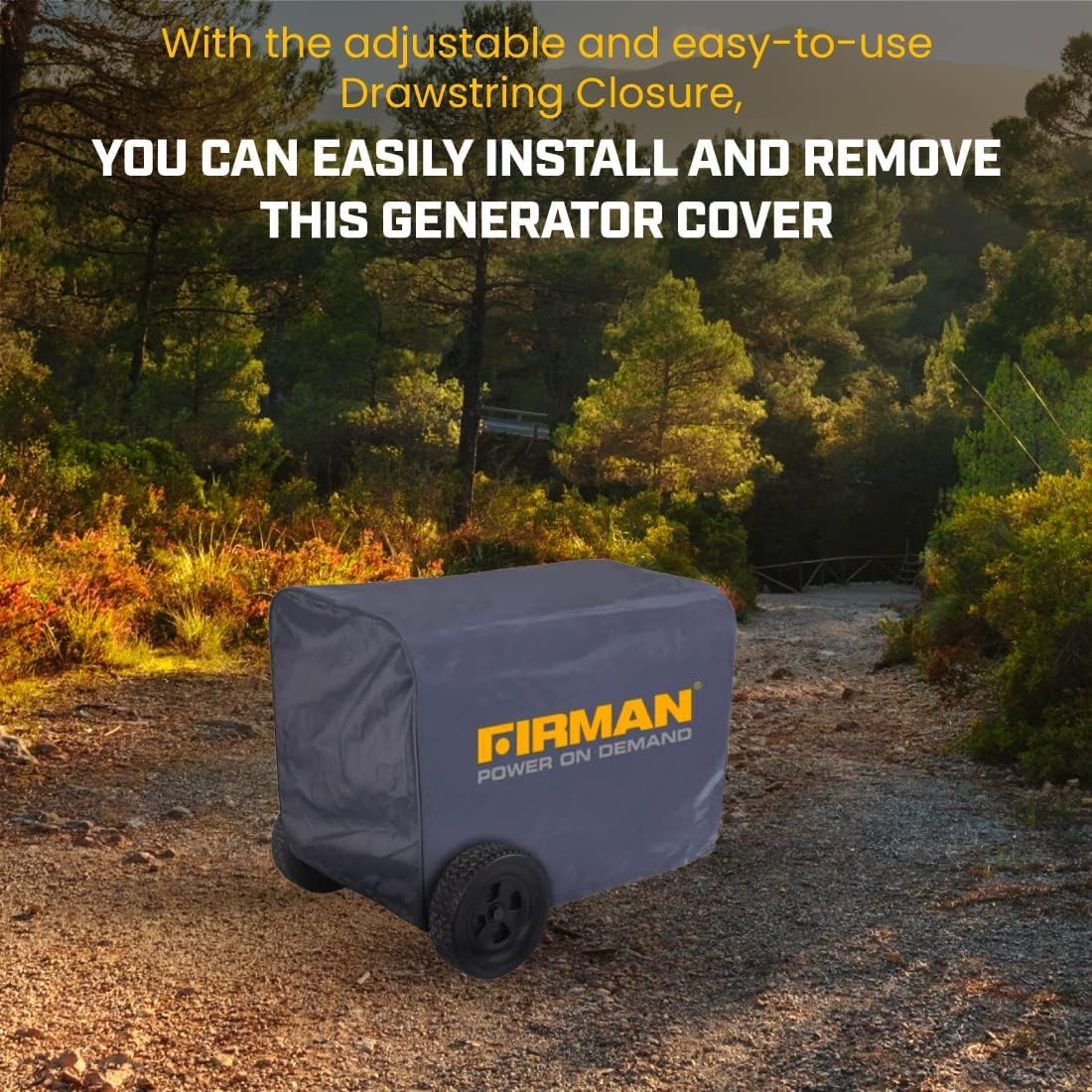Firman 1009 fits 5000 watts and above generators securely
