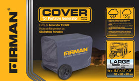 Firman 1009 with drawstring closure securing the unit against wind