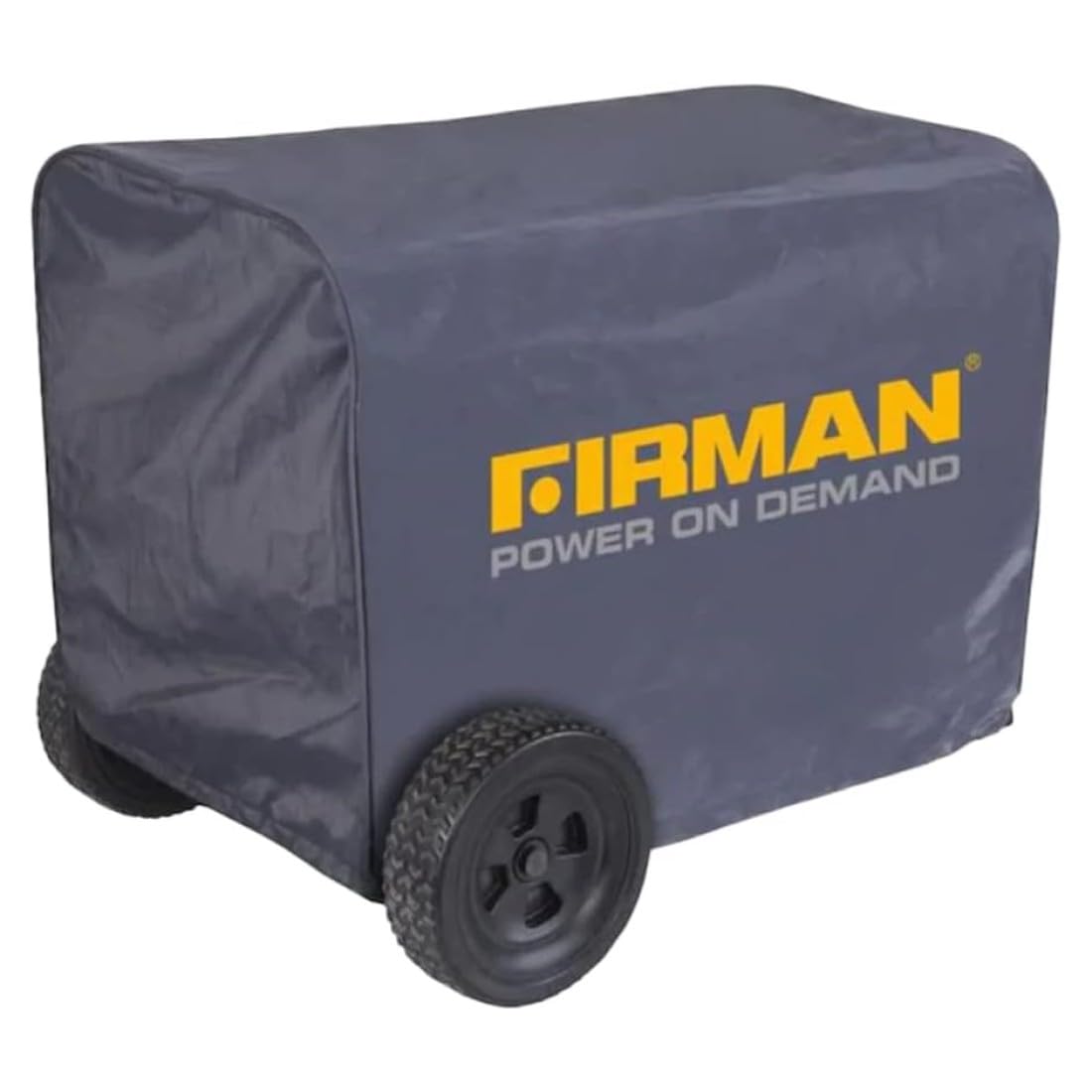Firman 1009 cover on a large generator showing waterproof vinyl protection