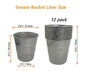 Firsgrill 12-pack liners ready for quick, tidy grease disposal.