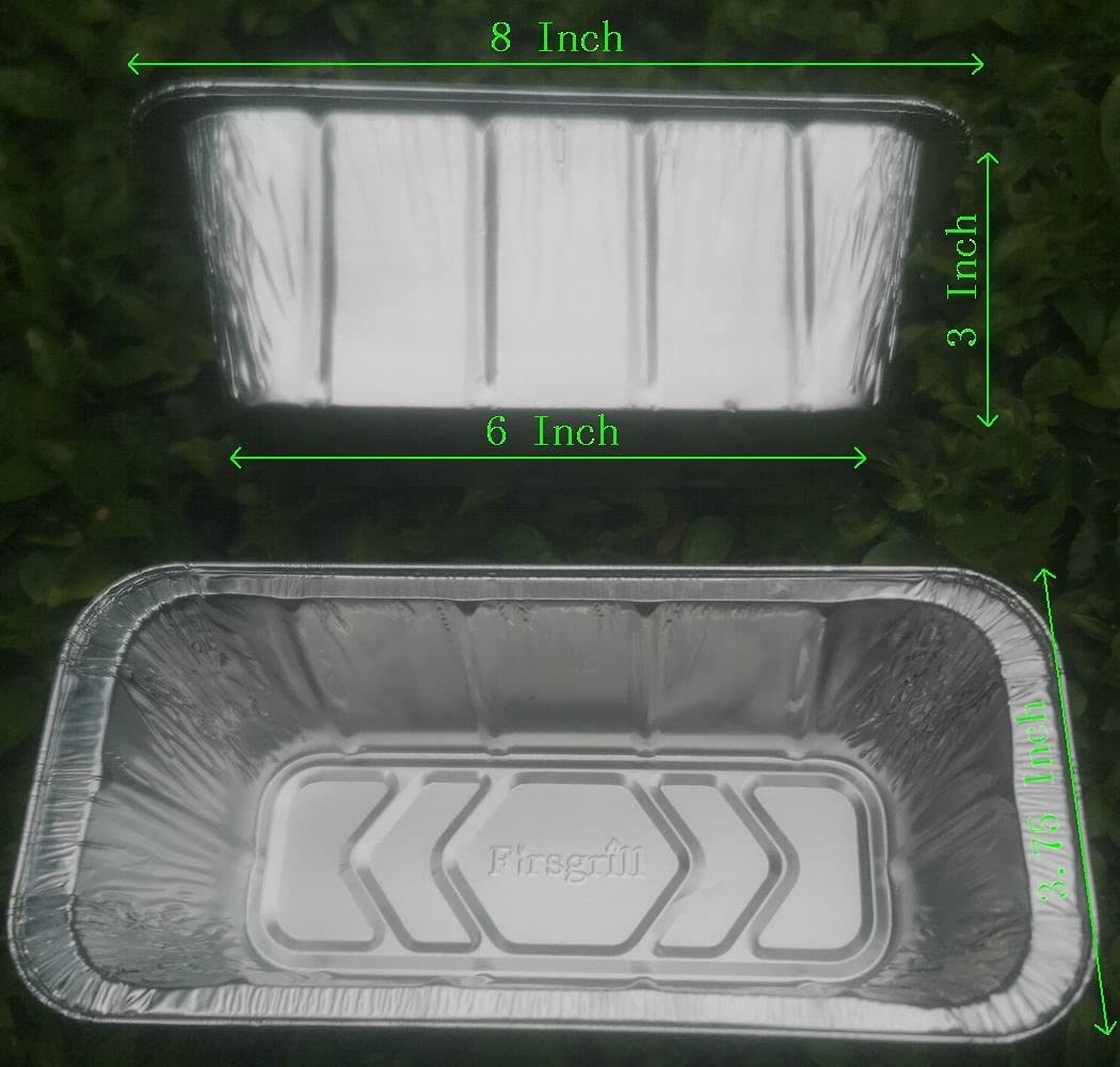 Firsgrill 30-count foil tray pack, simplifies post-cook cleanup and disposal.