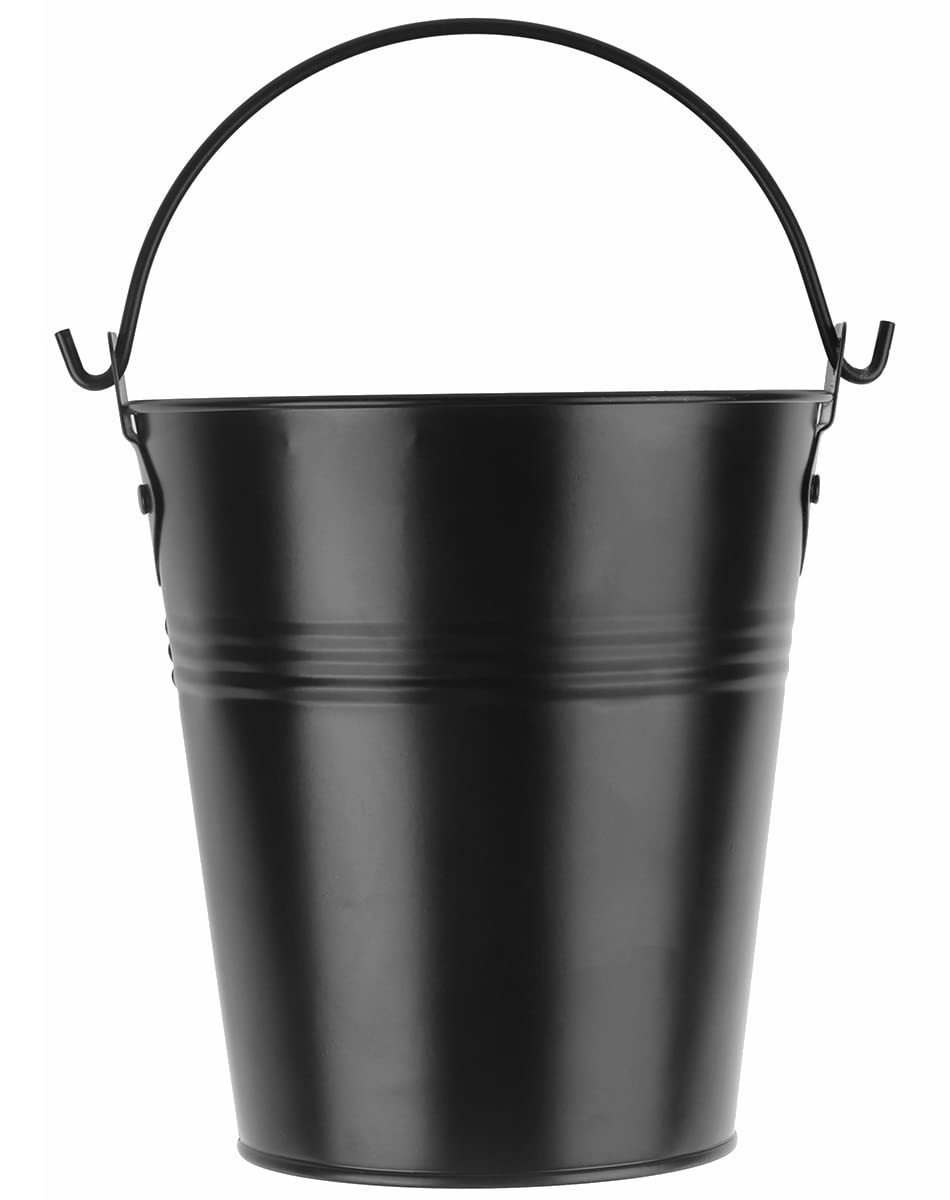 Firsgrill black bucket liner in use with Traeger to catch drips cleanly.