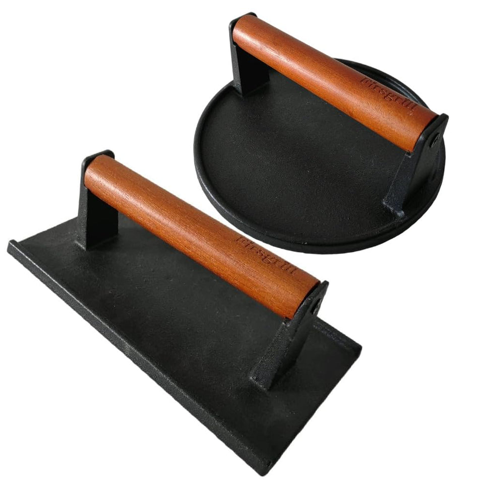 Firsgrill burger press round, 7.08-inch, for even sear on a hot griddle