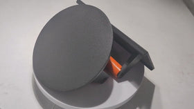 Firsgrill burger press wooden handle provides comfortable grip during pressing.