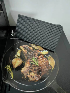 Firsgrill commercial-grade griddle accessory in use