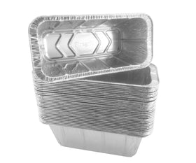 Firsgrill drip-pan foil tray for 8x3.75x3 inches, fits Blackstone griddles for easy cleanup.