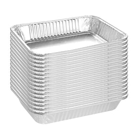 Firsgrill drip pans 8.5x6 inches ready to catch grease during grilling.