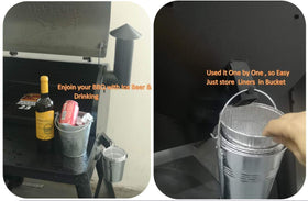 Firsgrill easy cleanup system reduces time spent on grease management between cooks.